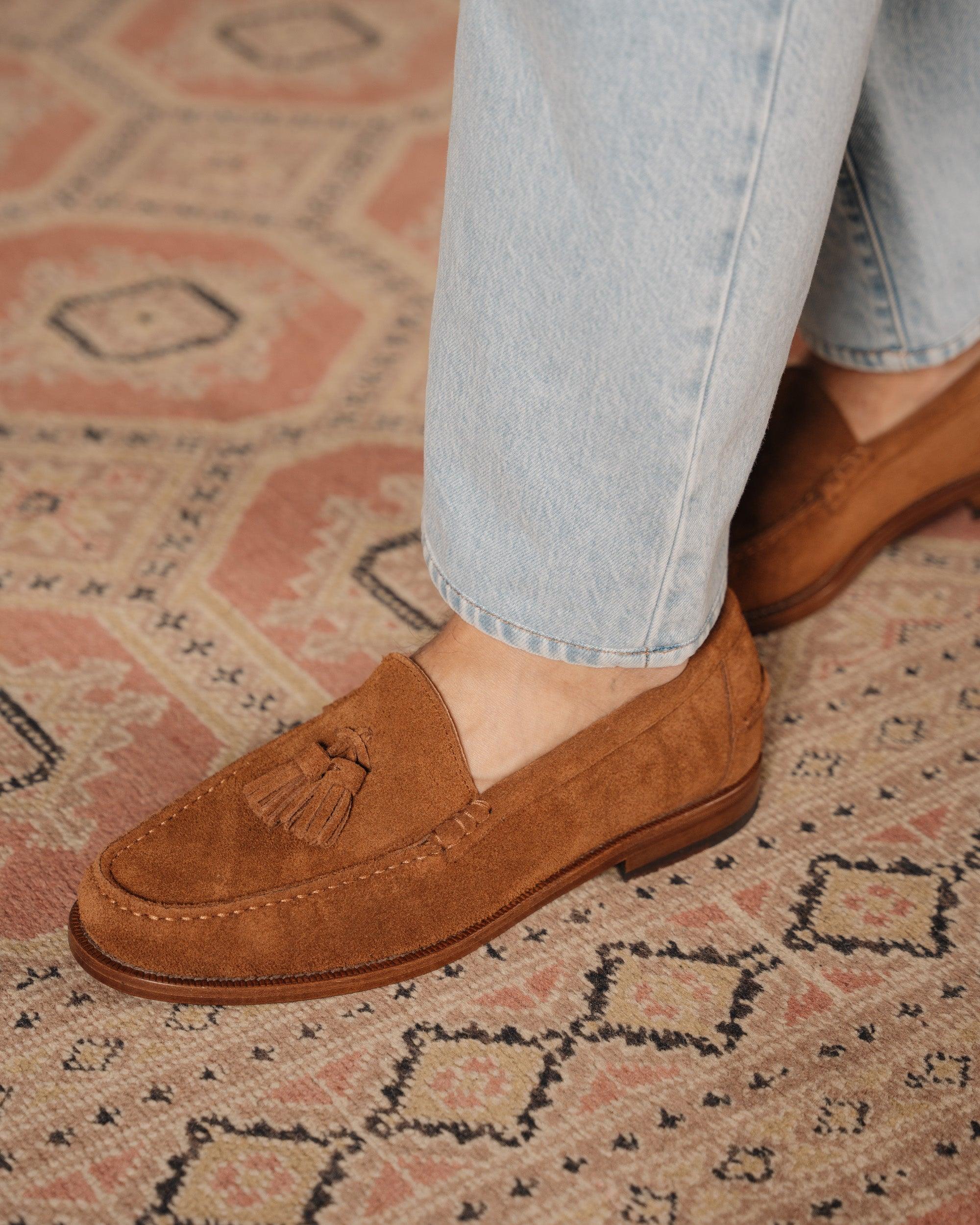 Mocassim Loafer em Camurça Marrom - Outlier