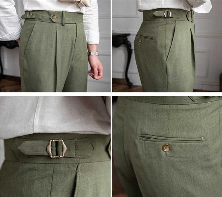 Calça Alfaiataria Cintura Alta Verde - Outlier