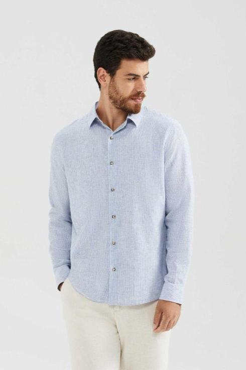 Camisa Social de Linho Manga Longa - Outlier Legacy