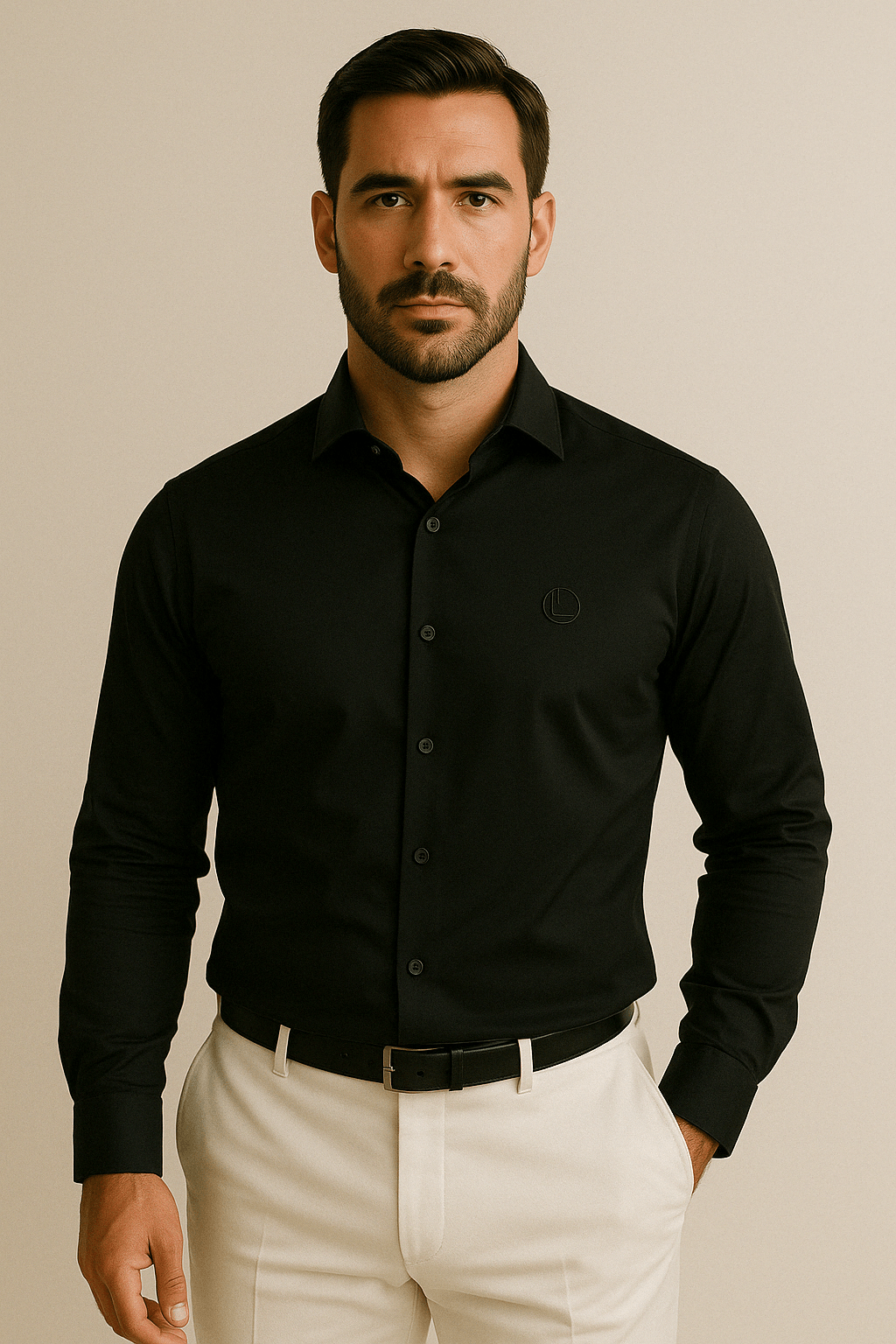 Camisa Social Masculina Preta - Outlier Legacy