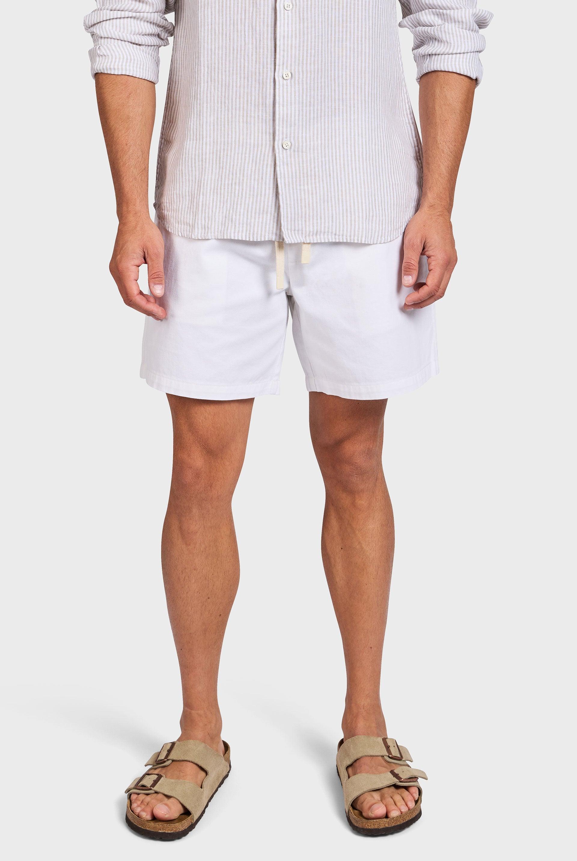 Short de Linho Leve e Elegante Branco - Outlier