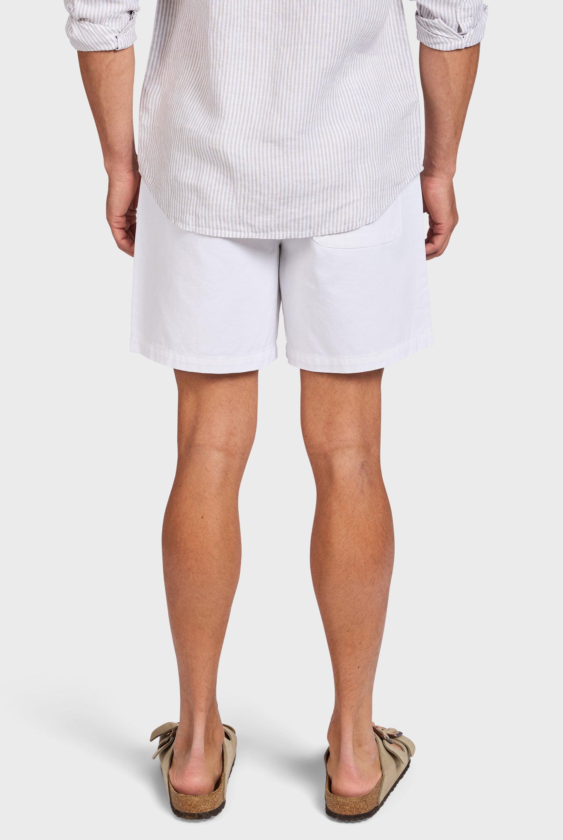 Short de Linho Leve e Elegante Branco - Outlier