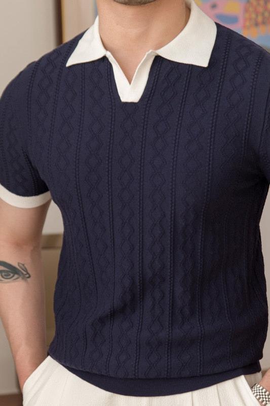 Camisa Polo em Tricot Premium - Outlier