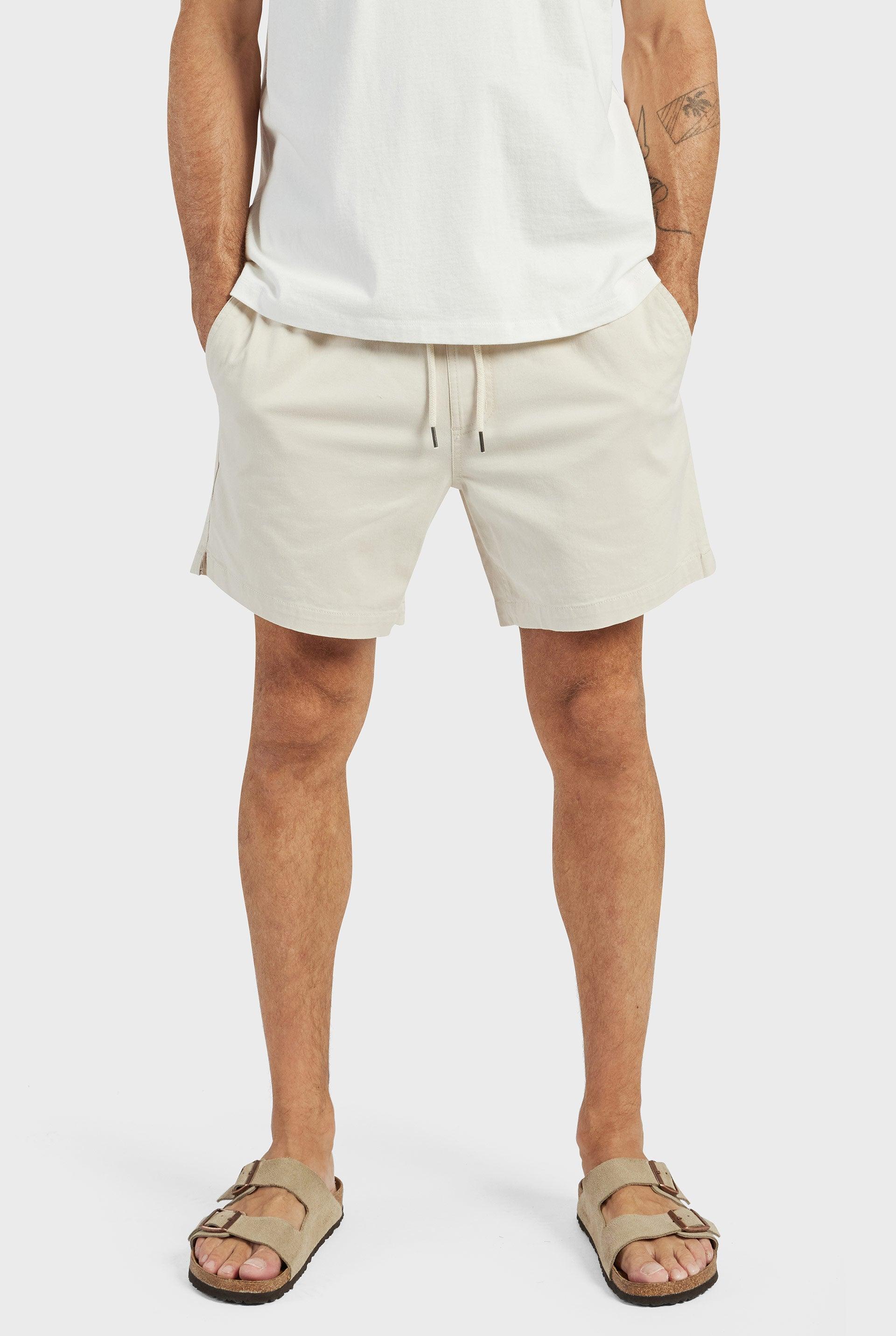 Short de Linho Leve e Elegante Off White - Outlier